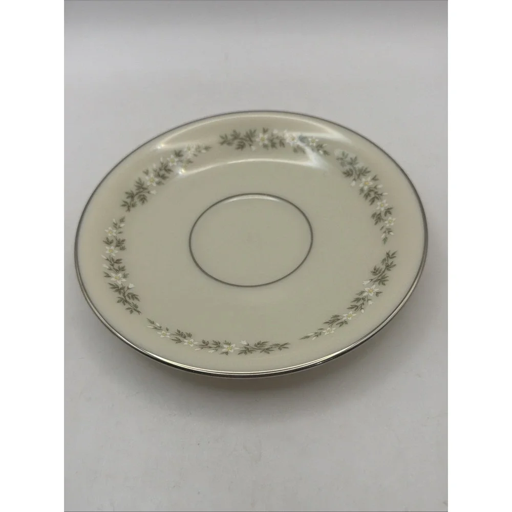 Lenox Platinum Brookdale Cup And Saucer Cream Floral Replacement